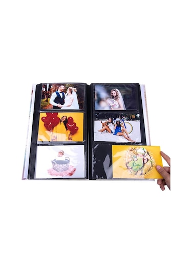 Rabsev RS307 Fotoğraf Albümü 10x15cm 300 Fotoğraf Kapasiteli Retro Desenli Lüks Albüm