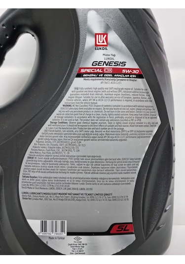 Lukoil Genesis Special C3x 5W-30 Motor Yağı 5 L