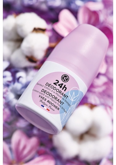 Yves Rocher Pamuk Çiçeği & Ebegümeci Kadın Roll-On Deodorant 50 ML