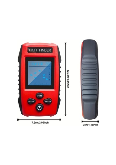 Willowhaven 1 Adet Akıllı Taşınabilir Sonar Balık Bulucu 45 Derece Derinlik Ölçer Alarmlı