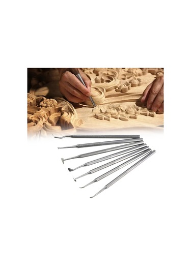 Suntek 7 Adet Kil Aracı Heykel Bıçağı Modelleme El Aleti