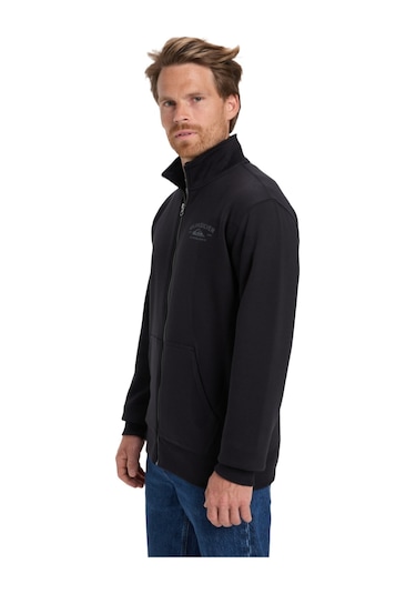 Quıksılver Quiksilver Zip Fleece No Hood Erkek Siyah Sweatshirt 11793 SiYAH
