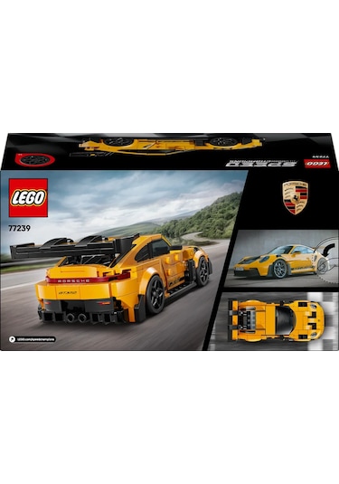 LEGO® Speed Champions Porsche 911 GT3 RS Süper Araba 77239 - 9 Yaş ve Üzeri Çocuklar için Yaratıcı Yarış Arabası Oyuncak Yapım Seti(348P)