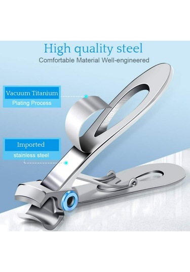 Hangfox Kalın Tırnaklar İçin Geniş Açılışlı Tırnak Kırıcı Seti - Çelik Bıçaklı, Ergonomik Tutamaklı Ve Paslanmaz Çelik Saklama Kutusu İle