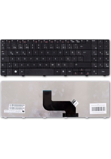 Emachines E625, E627, E628 İle Uyumlu Notebook Klavye - Siyah - Tr