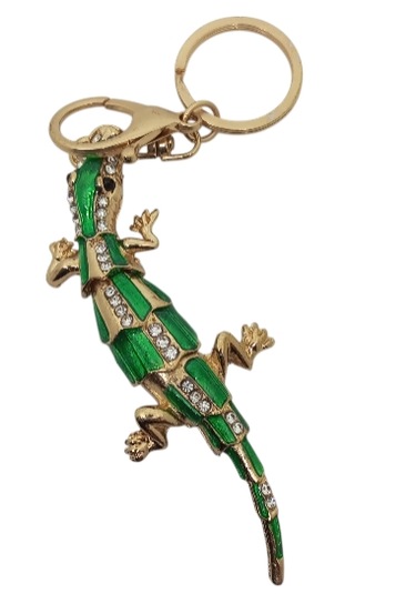 3d Dore Taşlı Timsah Anahtarlık Lux