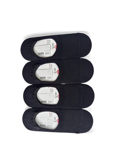 Erkek Görünmez Çorap Kaydırmaz Topuk Silikonlu, Terletmeyen Babet Çorap Siyah