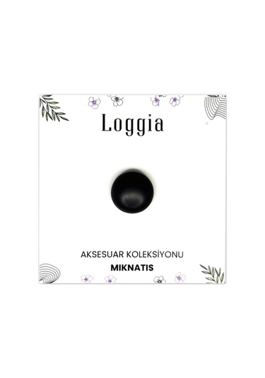 Eşarp Ve Şal Mıknatısı Soft Siyah Renk - Başörtü Tutucu Kadın Tesettür Aksesuar Mıknatıs Siyah