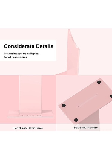 Sandwich Onıkuma Ayırılabilir Bilgisayar Kulaklık Tutucu, Siyah Görüntüleme Rakamı Abs Materyal Kulaklığı İçin Takılıp Çıkarıl