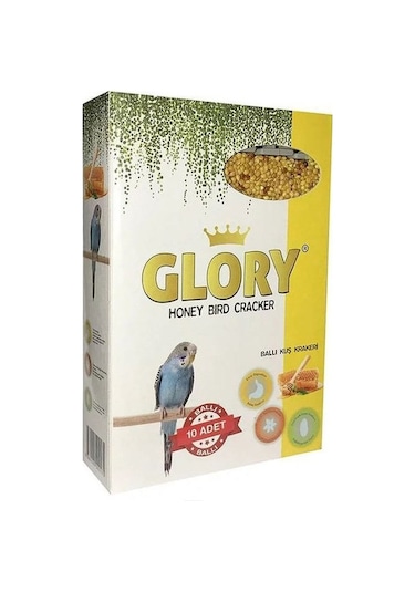 Glory Ballı Muhabbet Kuşu Krakeri 10 x 10'lu