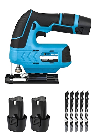 Dynamic Tech JS8501 12 V 2 AH Çift Akülü Şarjlı Dekupaj Testere Makinesi