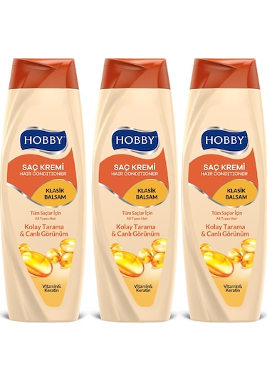 Hobby Saç Kremi Klasik 3 x 600 ML