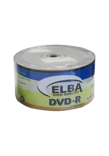 Elba Dvd-R 4.7Gb-120Min 50Li 16X Printable Dvd-R Shrink
