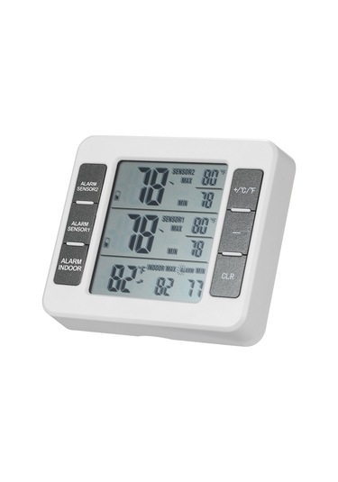 0 50 Mini Lcd Dijital Termometre Sıcaklık Ölçer Beyaz