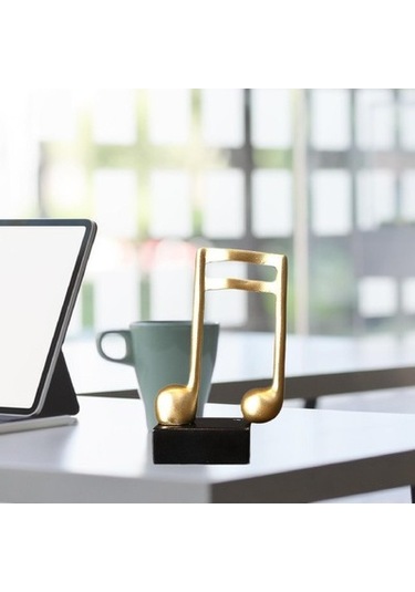 Lijinxu Müzik Notu Heykel Masa Centerpiece Kitaplık Stil-c