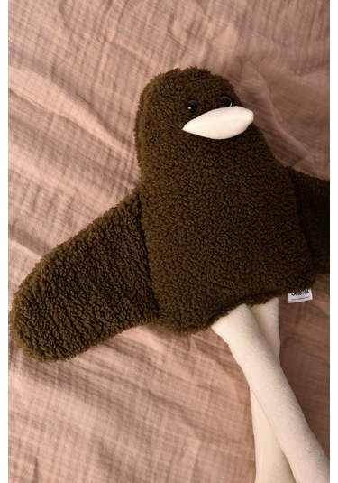 Sevimli Peluş Çocuk Uyku Arkadaşım - 50 Cm Çocuk Bebek Oyun Uyku Arkadaşı Duffy Ördek Yastık Yeşil