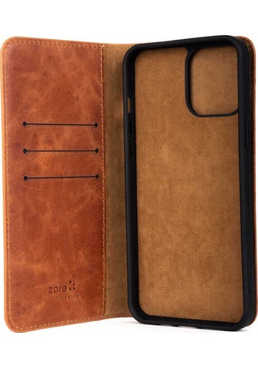 İphone Uyumlu 13 Uyumlu Csk Zore Hakiki Deri Multi Cüzdan Kılıf-lacivert