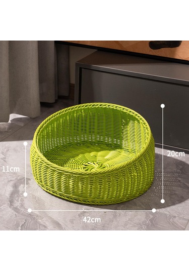 Suntek Kedi Uyku Yatağı Köpek Yaz Için Taşınabilir Yeşil