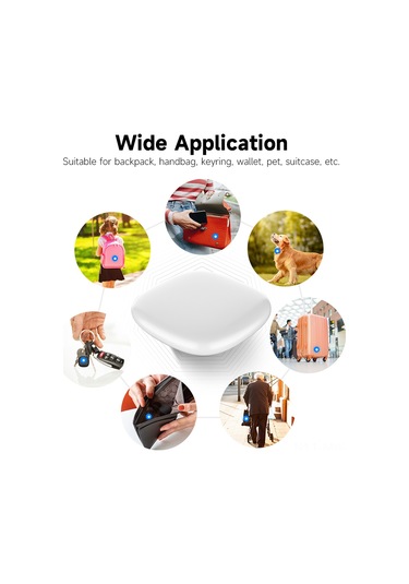 Moveevo Altın Abs Konum Takip Cihazı - Anahtar/esya Kayıp Engelleyici - İos Uyumlu - Cr2032 Pil - Küçük Taşınabilir