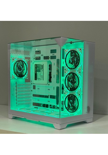 Alltech Anime Karakterli 7argb Fanlı Akvaryum Kasa Beyaz