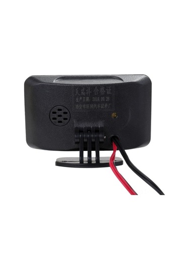 Besthome1 Araç Lcd Dijital Su Sıcaklığı Voltaj Göstergesi, Güneşe Dayanıklı 3d Ekranlı Sensörlü