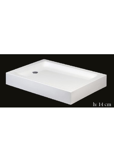 Alika 90x140 Dikdörtgen Monoblok Duş Teknesi