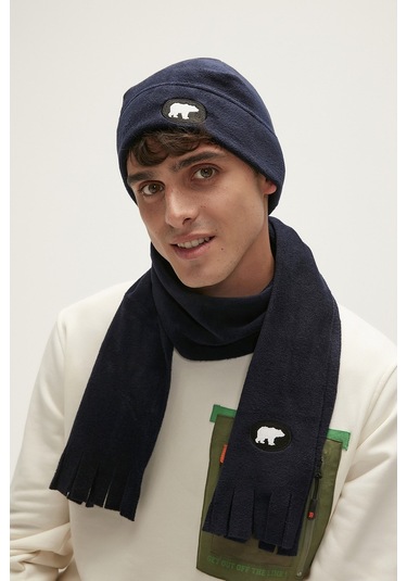 Bad Bear Badman Lacivert Polar Atkı - Lacivert