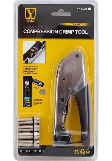 Powermaster Yk-5085c3 F Konnektör Sıkma Pensesi