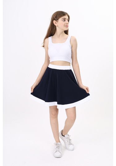 Toontoy Kız Çocuk Etek Mavi