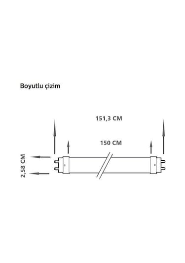 Osram 19.1 W Floresan Lamba 4000K Gün Işığı 150 CM