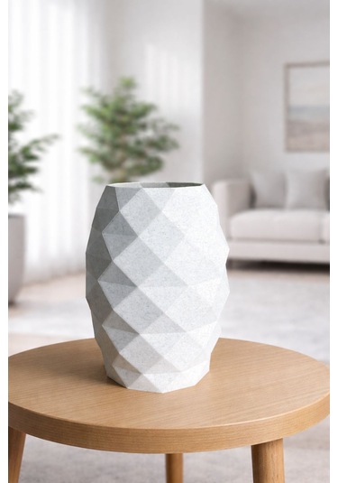 Modern Dekoratif Vazo-3d Baskı Mermer Desen