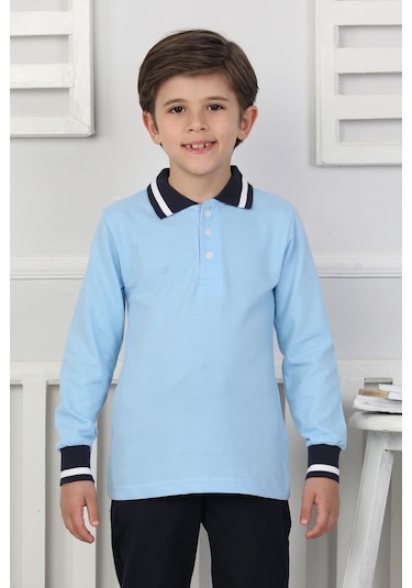 Erkek Çocuk Sweatshirt Okul Mavi