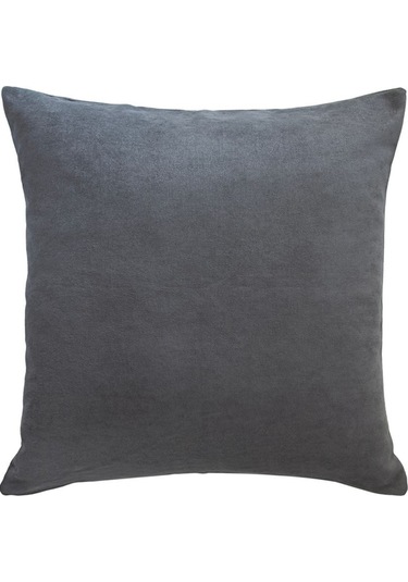 Kadife Serisi Gri Kırlent, Yastık Kılıfı En: 50 Boy: 30 Gri