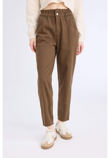 DeFacto Paperbag Beli Lastikli Bilek Boy Jean Pantolon E3870AX25SPBN321 DeFacto Paperbag Beli Lastikli Bilek Boy Jean Pantolon E3870AX25SPBN321