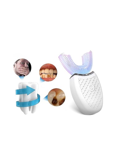 360 Derece Akıllı Otomatik Sonic Elektrikli Diş Fırçası U Tipi 4 Modlu Diş Fırçası Usb Şarjlı Diş Fırçası