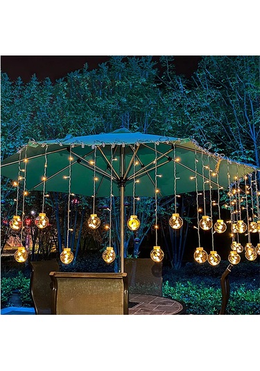 Singree Usb Ve Pil İle Çalışan Su Geçirmez Bahçe, Düğün Ve Parti Aydınlatma Küreleri - 3.5 Metre Çok Renkli