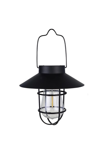 Bahçe Dekorasyonu İçin Retro Güneş Feneri Açık Işık Vintage Güneş Lambası W/tungsten Ampul Süsleme B