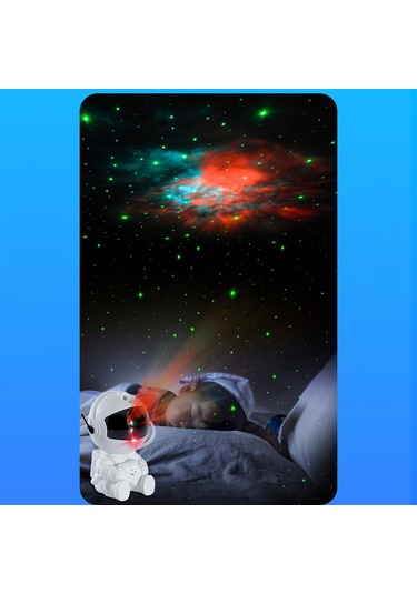 Symbee Usb Geri Kontrol Astronot Yıldız Projeksiyon Lambası - 5w Renkli Işıklı Ev Dekorasyonu, Parti Ambiyans Aydınlatması Diğer
