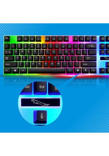 Ally G21b Led Işıklı Oyuncu Klavye Mouse Seti