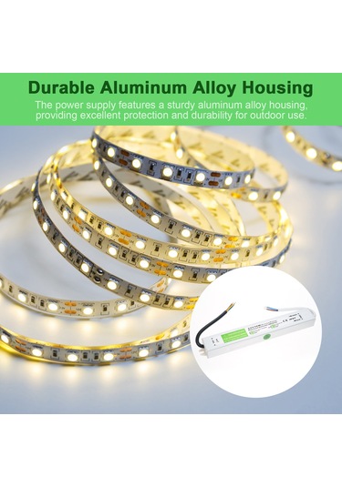 Lemestar 24v 36w Ip67 Dış Mekan Su Geçirmez Led Şalter Lambı Trafo - Kısa Devre Aşırı Yük Aşırı Gerilim Korumalı Ac90-250v Giriş