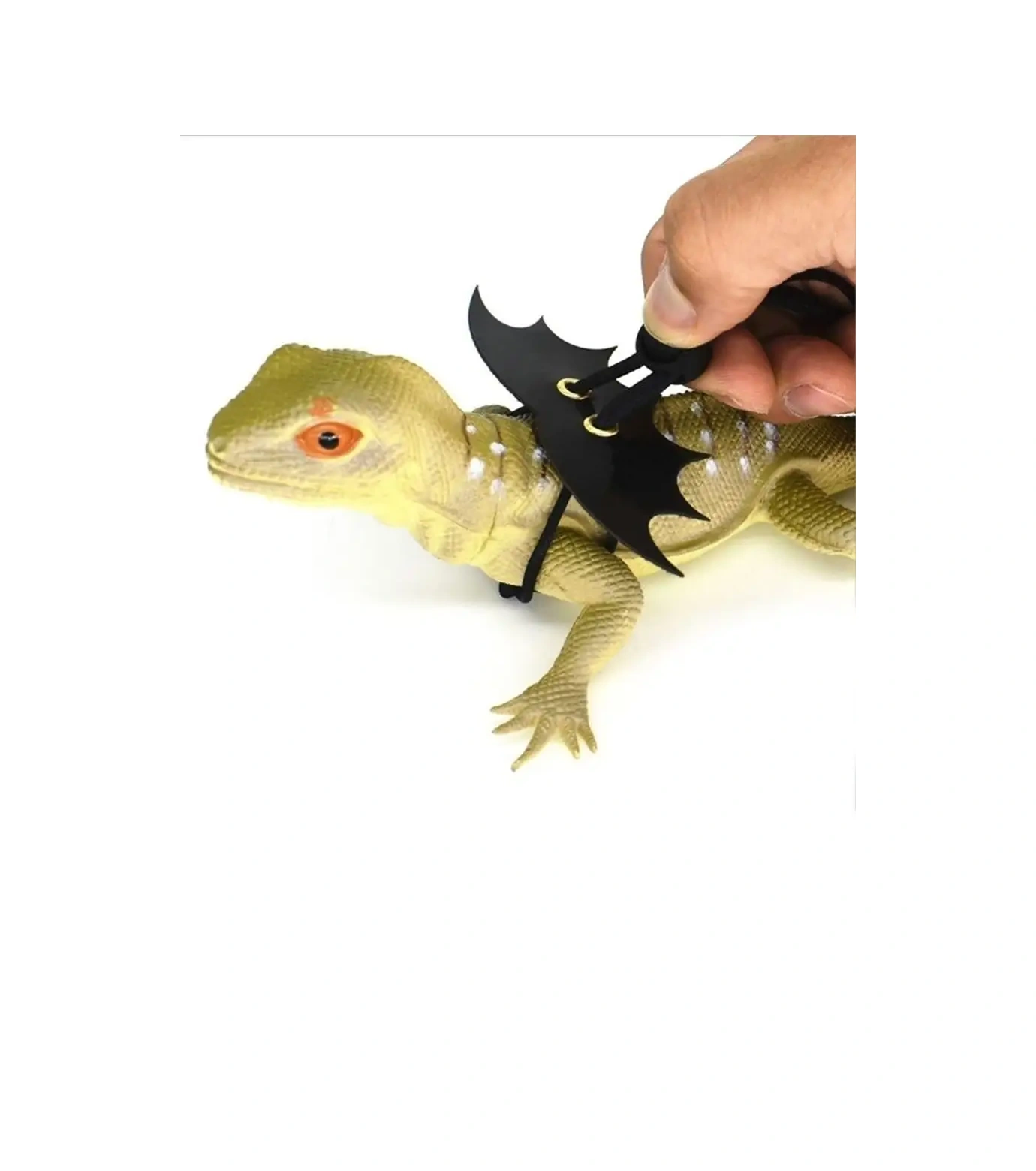 Petsroom Fareler, Yırtıcılar Ve Sürüngenler İçin Ayarlanabilir Yumuşak Tasma 23640909 Siyah