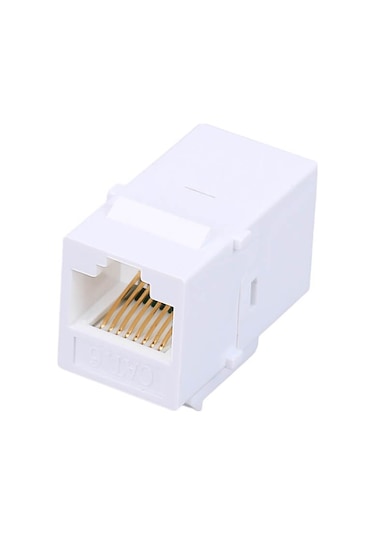 RJ45 Cat6 Konnektör Keystone Jack Dişi Dişi Ara Uzatma - 100 Adet