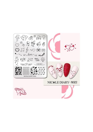 Nicole Diary Metal Stampa Tabakası X022 58072