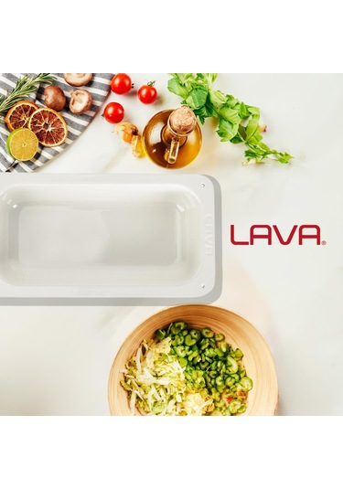 Lava Döküm Dikdörtgen 1/3 Gastronomi Küvet Ölçü 32x17cm.