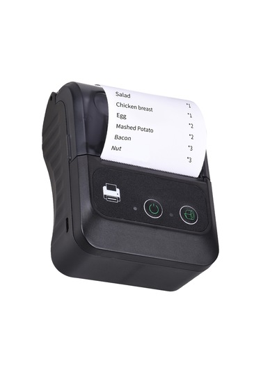 Tenfowee Taşınabilir Bluetooth Termal Yazıcı - 58mm Baskı Genişliği, Usb Ve Pil Dahil