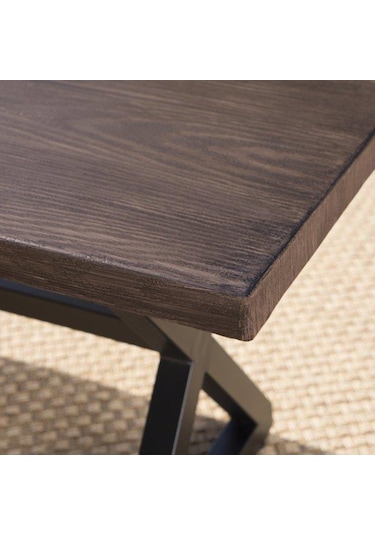 Metal Tasarım Bench Ahşaplı Dış Mekan  Bankı