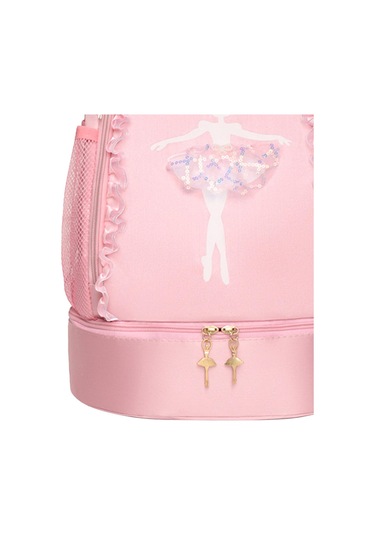 Suntek Bale Çantası Spor Yüzme Seyahat Jimnastik Için Sevimli Dantel Dekor Pembe
