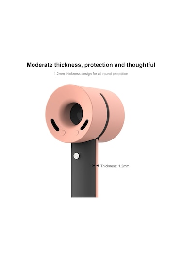 İçin Saç Kurutma Makinesi Darbeye Dayanıklı Silikon Koruyucu Kılıf Siyah