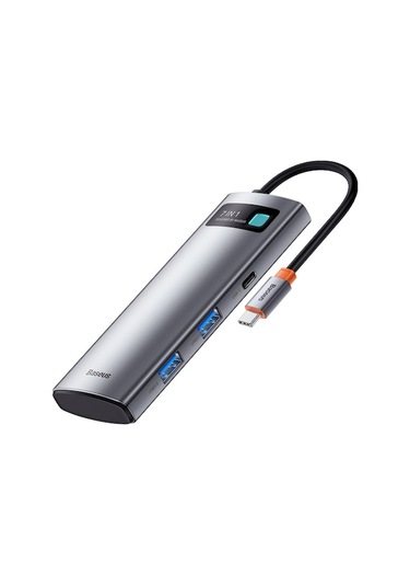 Novahub Metal Gleam 7 In 1 Multifonksiyonel Hub Dock Station, Gümüş Parıltılı