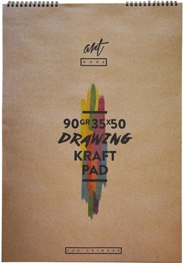 Kraft Çizim Blok 15 Yaprak 90gr 35x50cm N:art-90-3550